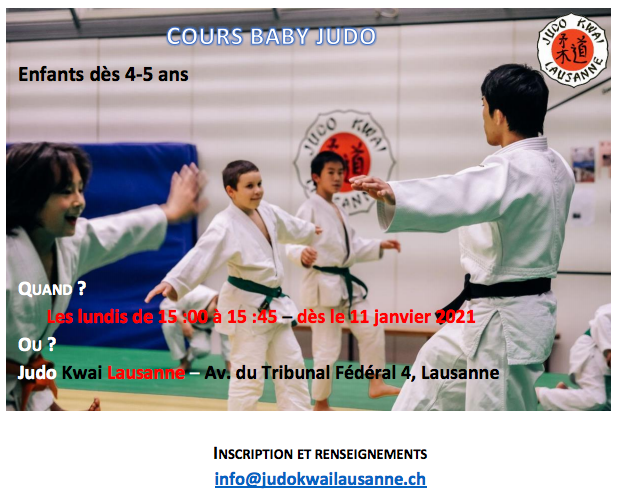 Baby judo dès 4-5 ans