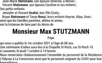 Sayonara Max Stutzmann!