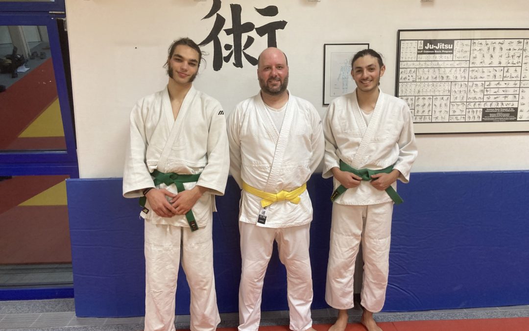 Félicitation à Andres pour sa ceinture jaune au Ju-jitsu !