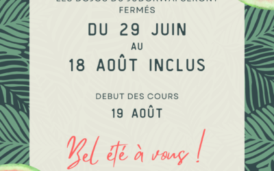 Fin de saison et fermeture estivale des dojos