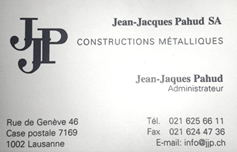 Jean Jacques Pahud - Constructions métalliques